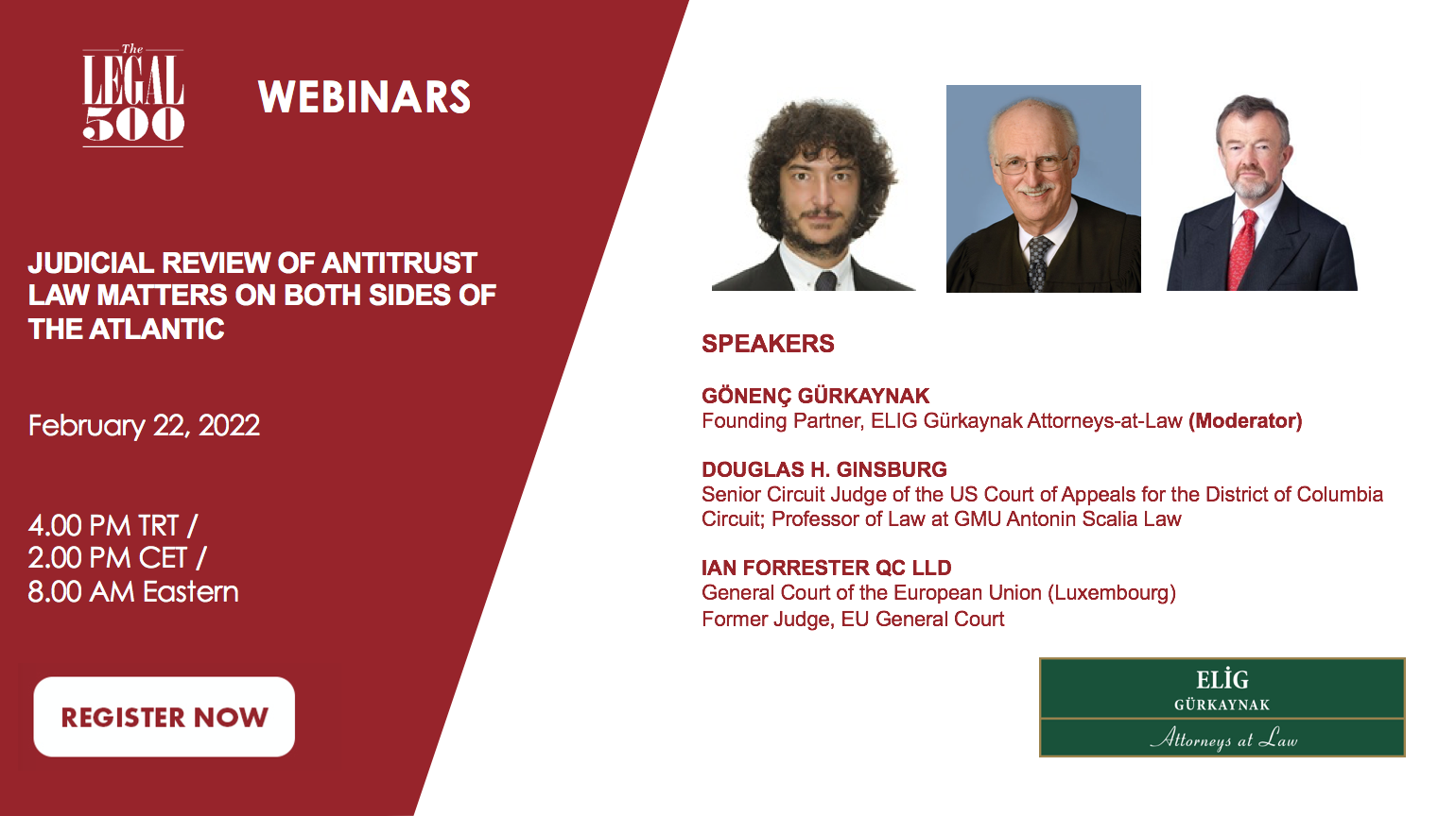 The Legal 500 Webinar “Judicial Review of Antitrust Law Matters At Both Sides of The Atlantic”